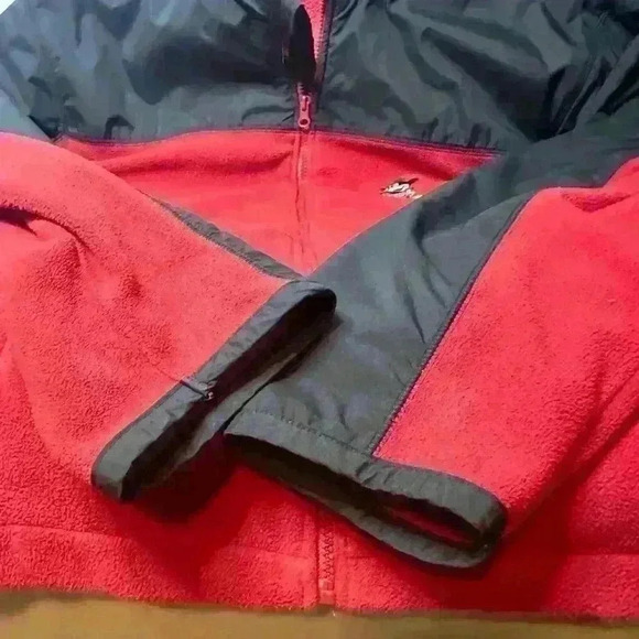 Disney Mickey Mouse Adult Fleece Jacket Size XL Red and Black Zip Up - Picture 5 of 11